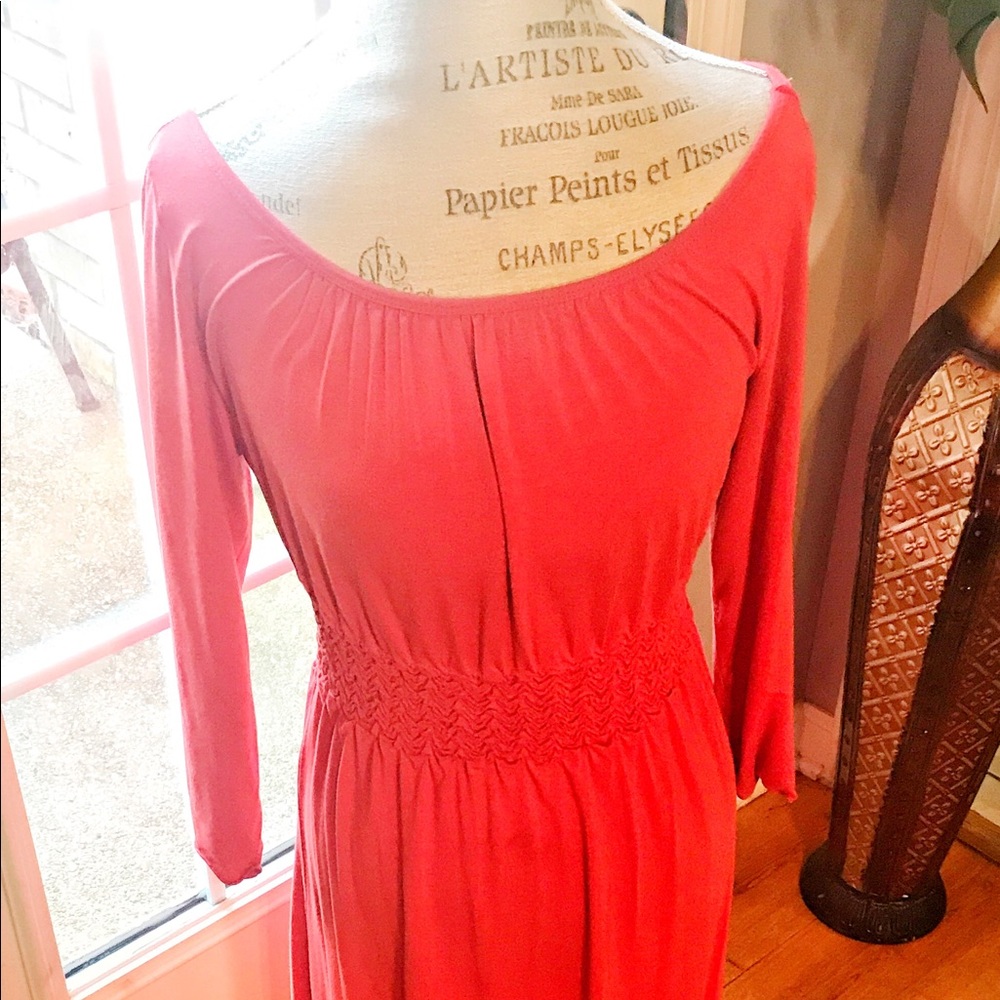 Max studio burnt orange dress